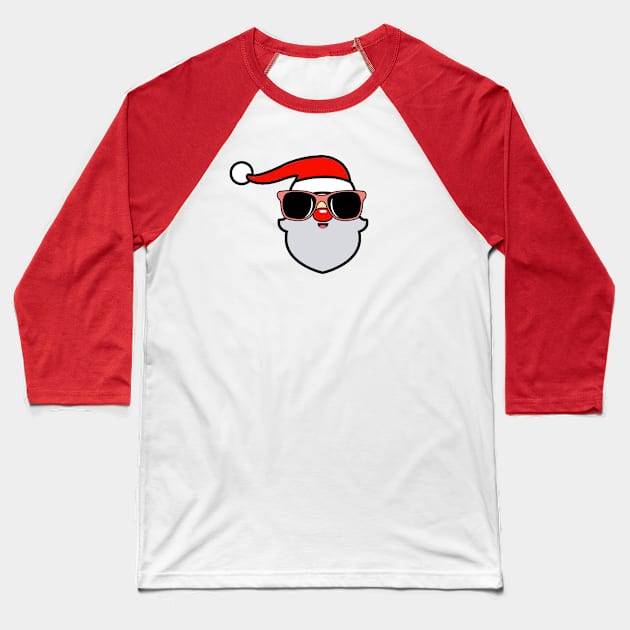 Cool Santa Claus Baseball T-Shirt by LuisP96